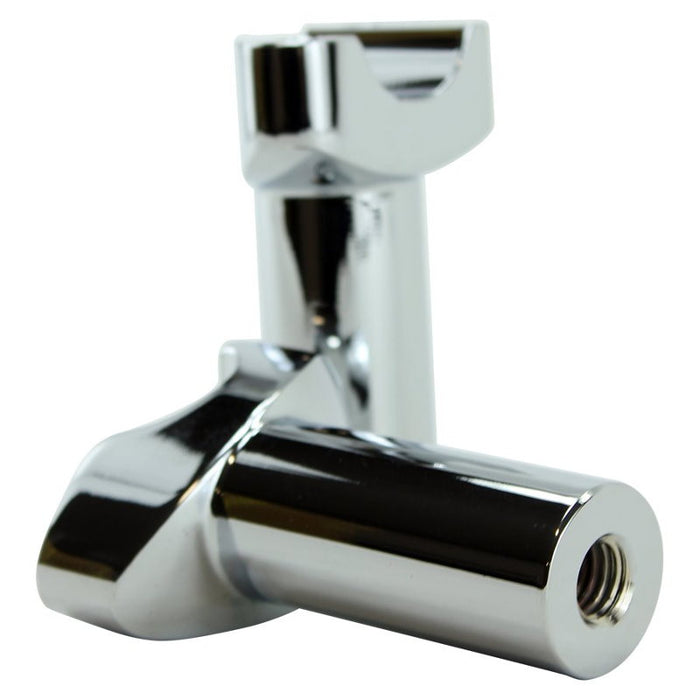 Two Moto Iron® 3.5" Chrome Forged Handlebar Risers for Harley are shown standing upright on a white background.