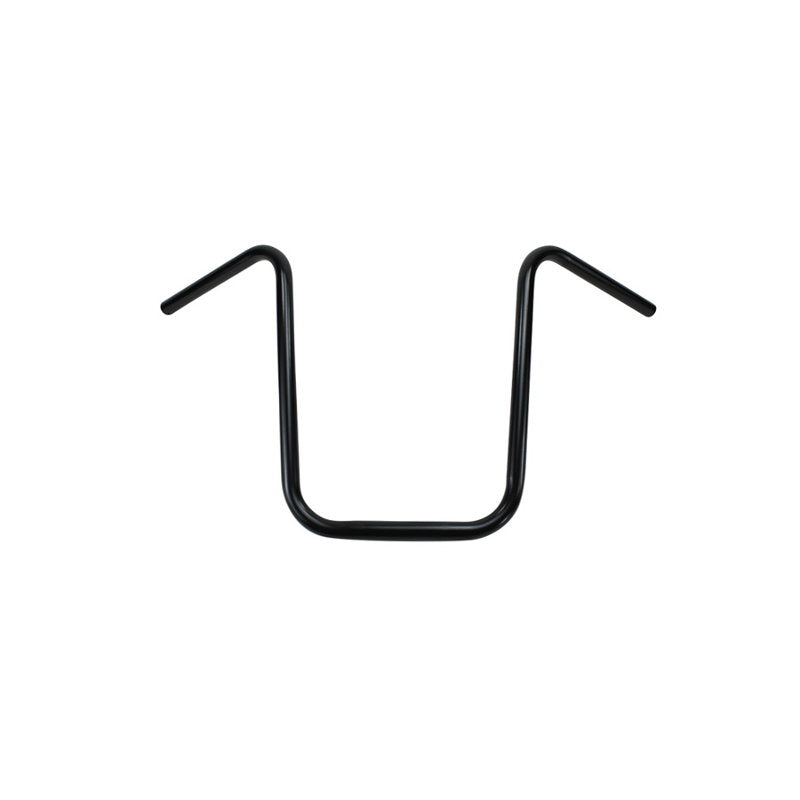 TC Bros. 1" Springer Apes Handlebars - 16" black with a black handle on a white background.