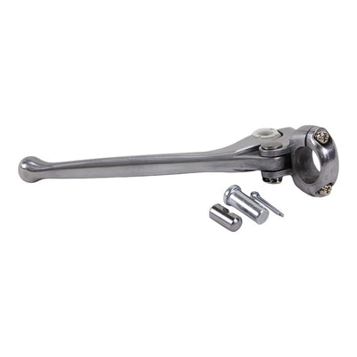 A Moto Iron® 1" Custom Clutch Lever Assembly For Harley Models (Sportster, Dyna, FX, FL) with a screw and nut is ideal for custom applications.