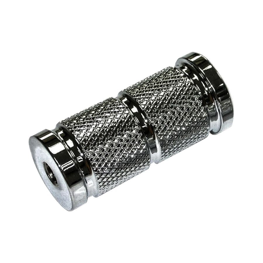 An image of a HardDrive Chrome Knurled Shift Peg For Harley Models (each) on a white background.