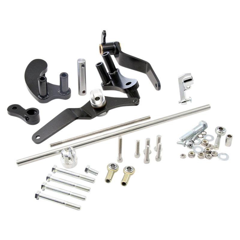 A set of TC Bros. Sportster Forward Controls Kit (NO PEGS) for 04-13, including screws, nuts and bolts.