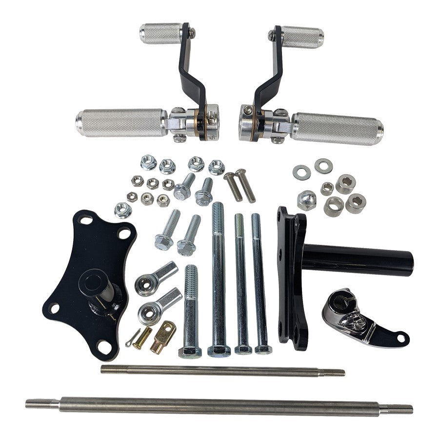 The TC Bros. Sportster Forward Controls Kit for 1986-1990 with forward controls is a powerful and iconic motorcycle.