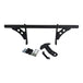 The TC Bros. Front Crash Bar for 1991-2017 Harley-Davidson Dyna is a black metal engine guard bracket with side mounts, bolts, washers, and extra metal pieces—perfect as a front crash bar for your Dyna motorcycle.