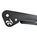 The TC Bros. Front Crash Bar for 1991-2017 Harley-Davidson Dyna is a black metal engine guard bracket with side mounts, bolts, washers, and extra metal pieces—perfect as a front crash bar for your Dyna motorcycle.