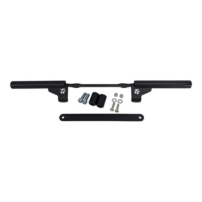 A black TC Bros. Dyna Rear Crash Bar (fits 2006-2017 models) with two bolts and two screws.