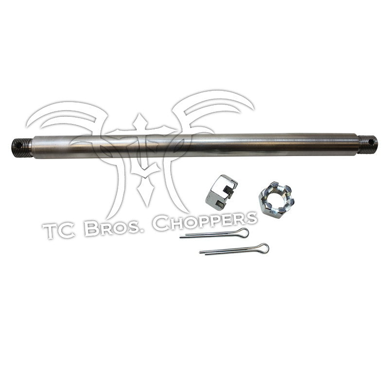 Tc bros croppers TC Bros High Strength Stainless Axle Kit for 130-150 Tire '82-'03 Sportster Hardtails tc bros croppers tc.