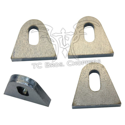 TC Bros. Weld On Steel Mounting Tabs Style 4 is a popular brand known for their durable and high-quality bikes. These powerful motorcycles are built with a rigid frame, ensuring stability and strength. Made from mild steel, the frames are