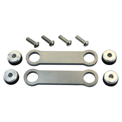 A set of Heavy Duty Gas Tank Rubber Mounting Kit brackets and screws by TC Bros for welding.