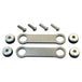 A set of Heavy Duty Gas Tank Rubber Mounting Kit brackets and screws by TC Bros for welding.
