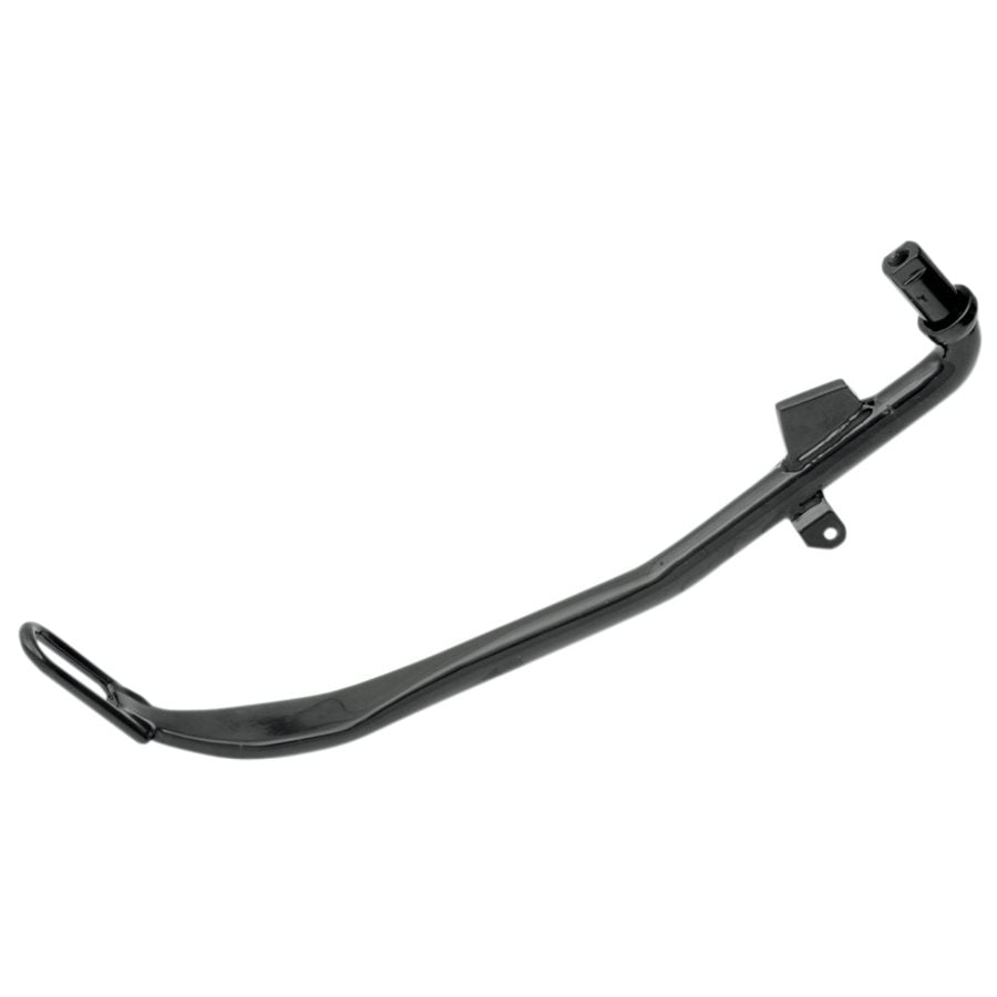 A Drag Specialties black stock length kickstand 1999-2005 Dyna 11" for a white background.