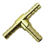 Moto Iron® 1/4" Hose Barb Tee Brass (sold each)