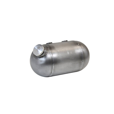 A TC Bros. 5 inch Round Pill Style Chopper Oil Tank Universal Fit on a white background.