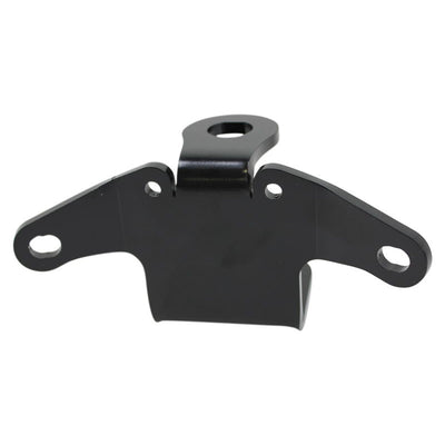 A TC Bros. Sportster Top Motor Mount - Key & Coil Relocation (13/16") - Fits 1986-2003 black bracket with two holes on it.