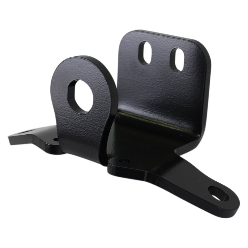 A black TC Bros. Sportster Top Motor Mount - Key & Coil Relocation (3/4") - Fits 1986-2003 with two holes on it designed for custom Sportsters and motor mounts.
