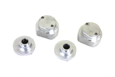 Four Wyatt Gatling Harley Sportster Solid Motor Mount Kits Fits 2004-up on a white background.