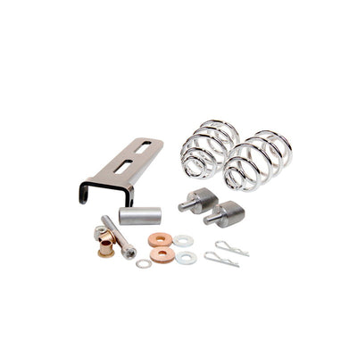 A TC Bros. Solo Seat Mounting Kit (with 4" Springs), consisting of springs, nuts and bolts, on a white background.