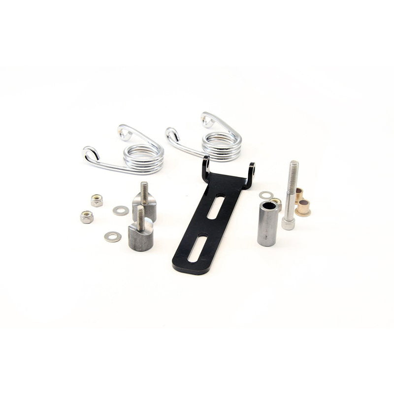 A TC Bros. Solo Seat Mounting Kit (with 3" Torsion Springs) of screws, nuts, and bolts on a white background.