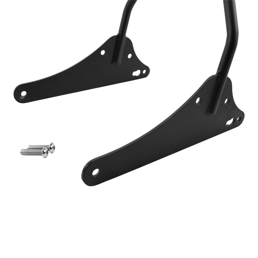 A pair of TC Bros. black brackets for motorcycle gear fitment.