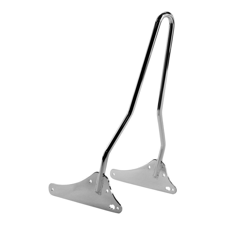 A TC Bros. Dyna 06-17 Sissy Bar Chrome handlebar bracket with a bolt-on fitment on a white background.