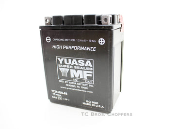 Yuasa Sealed Maintenance free battery (Fits Yamaha XS650 75-83) YTX14AHL-BS is a Yuasa battery.
