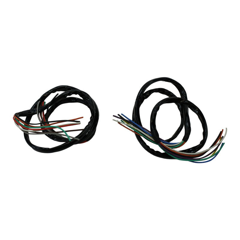 A pair of Mid-USA Handlebar Extended Wiring +12" for Big Twin & Sportster 1982-1995, 48" total length.