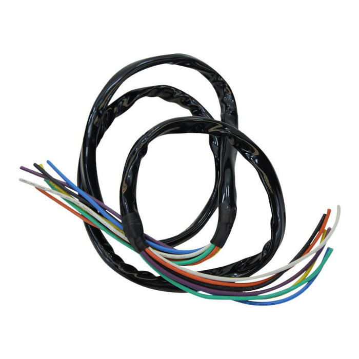 A pair of Mid-USA Handlebar Extended Wiring +12" for Big Twin & Sportster 1982-1995, 48" total length.