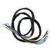 A pair of Mid-USA Handlebar Extended Wiring +12" for Big Twin & Sportster 1982-1995, 48" total length.