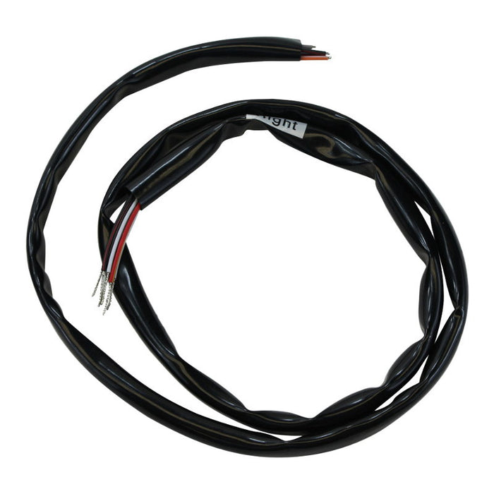 A black Mid-USA wire with two color coded wires on it.