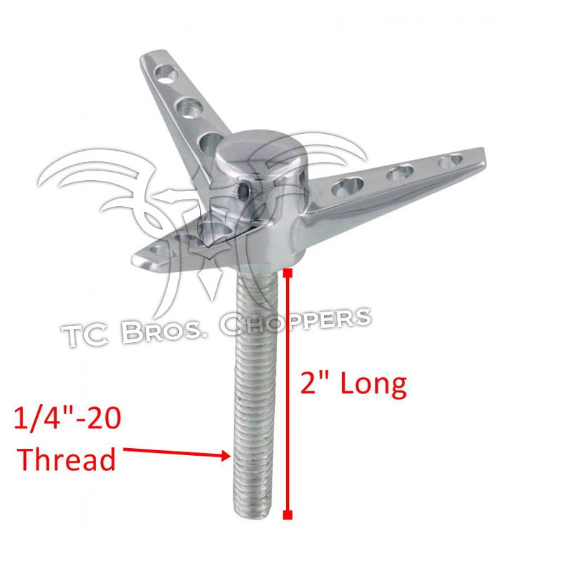 TC Bros. Tri Bar Wing Bolt for Air Cleaners 1/4"-20 Thread with Universal air cleaners TC.