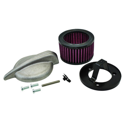 TC Bros. Streamliner Raw Air Cleaner S&S Super E & G Carbs for vintage style Honda CBR600RR motorcycle.