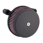 An Arlen Ness Big Suckerâ„¢ Stage 1 Air Filter Kit - '01-'17 Twin Cam EFI & '99-'06 CV Carb - Black on a white background.
