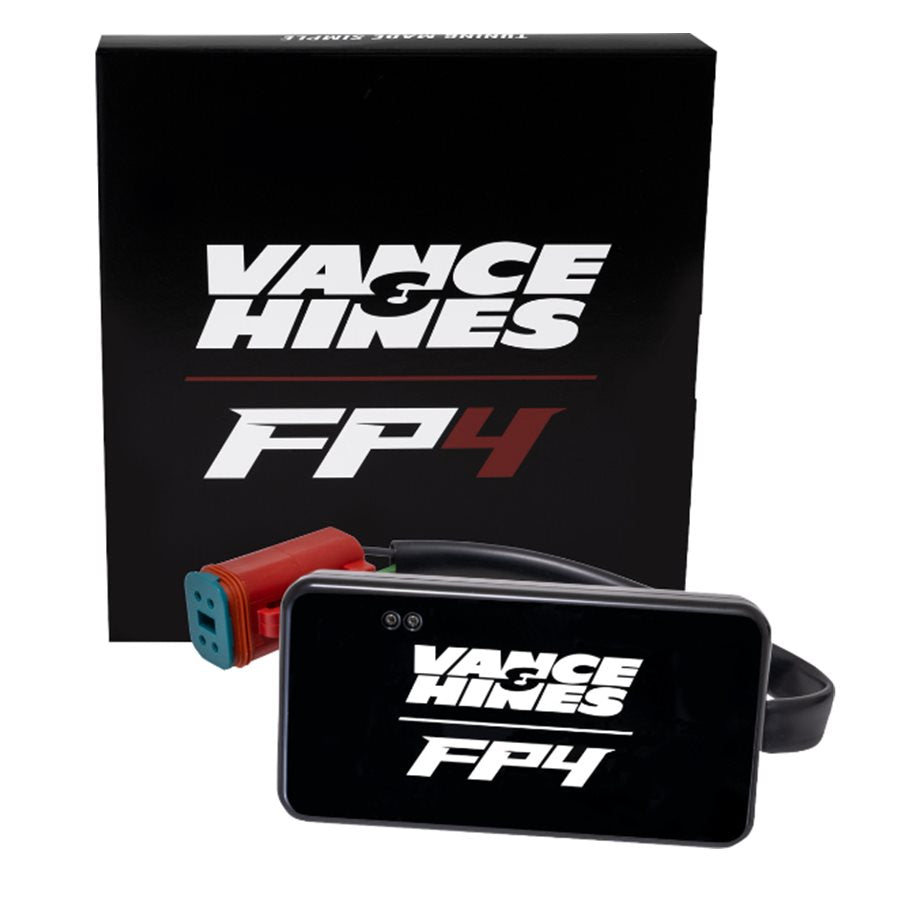 The Vance & Hines FP4 Fuelpak Tuner for Pre-2014 Harley (see fitment chart) is a device that provides live sensor data and is compatible with Harley-Davidson models.