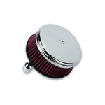An Arlen Ness Big Sucker Stage 1 Air Filter Kit - Chrome - 1988-2020 Harley-Davidson Sportster is displayed on a white background.