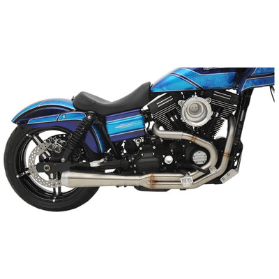 Harley-davidson FXD Dyna with Bassani Road Rage III 2-into-1 Stainless Exhaust.