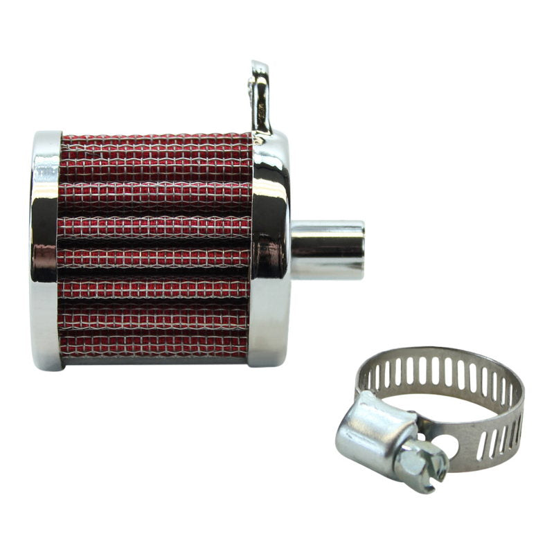 Crankcase Breather Filter With Mounting Tab (for 3/8 ID Hose)