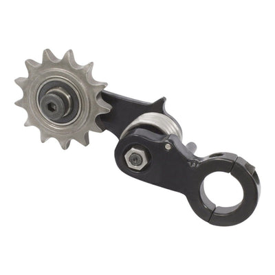 A 1.125 CLAMP ON CHAIN TENSIONER 530 SPROCKET on a white background with the Monster Craftsman chain tensioner.