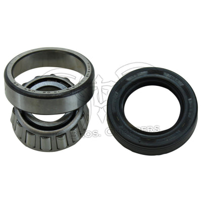 A Mid-USA Wheel Bearing & Seal Kit 3/4" Timken Style Big Twin & XL Sportster HD# 9052 & 47519-83A for a Harley Davidson motorcycle.