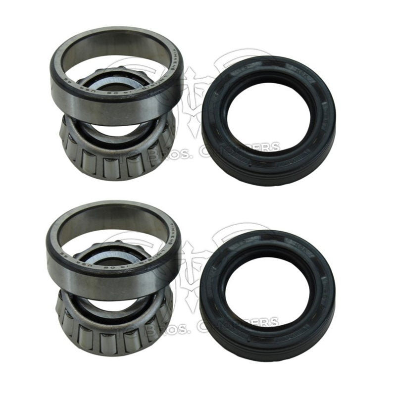 Two Mid-USA Wheel Bearing & Seal Kit 3/4" Timken Style Big Twin & XL Sportster HD# 9052 & 47519-83A tapered roller wheel bearing kits with seals.
