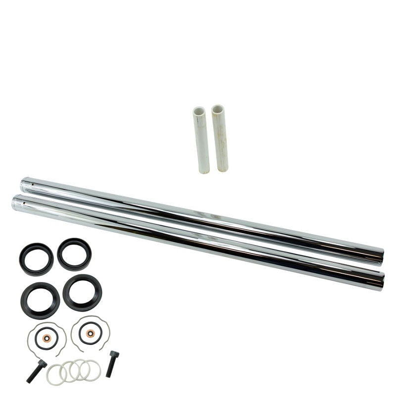 The TC Bros. Extended Fork Tube Kit +8" 39mm for Sportster/ Dyna Narrow Glide fits the Harley-davidson Sportster XL and the Fork Tubes XR650R xr650r x.