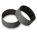 Two Drag Specialties Lower Fork Bushings - 35mm - 0.588 W - '84-'87 FX & Sportster made in Japan on a white background.
