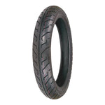 A Shinko 100/90-19 Front Tire 712 with exceptional wet weather performance on a white background.