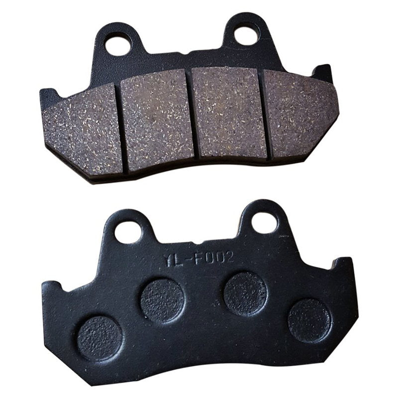 A pair of Moto Iron® Brake Pad Set for Springer Calipers, part #116-0050, compatible with Moto Iron Springer Calipers.