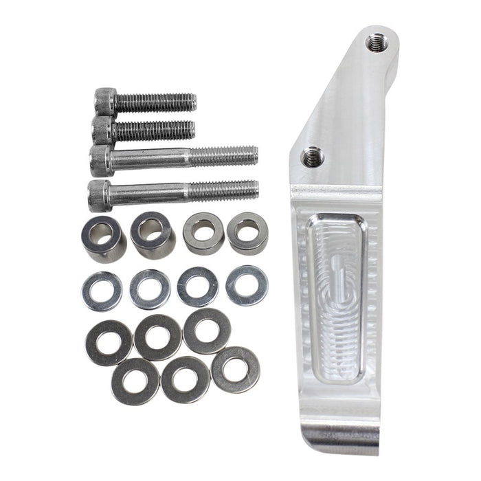 A set of TC Bros. Front Radial Brake Bracket 2000-17 Harley Stock Rotor bolts and washers for an OEM Harley calipers front brake conversions.