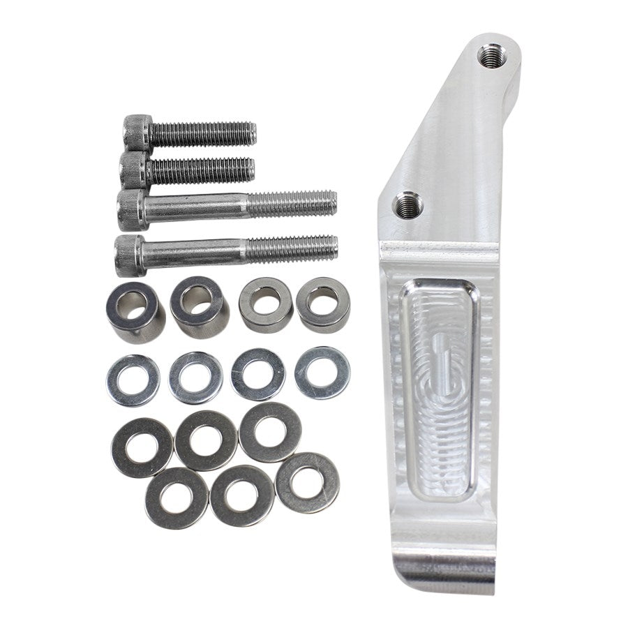 A set of TC Bros. Front Radial Brake Bracket 2000-17 Harley Stock Rotor bolts and washers for an OEM Harley calipers front brake conversions.