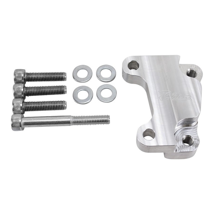 A set of TC Bros. 12.6in Front Brake Bracket 2000-07 Harley OEM RH Caliper bolts and screws for an engine mount, compatible with Harley OEM parts.