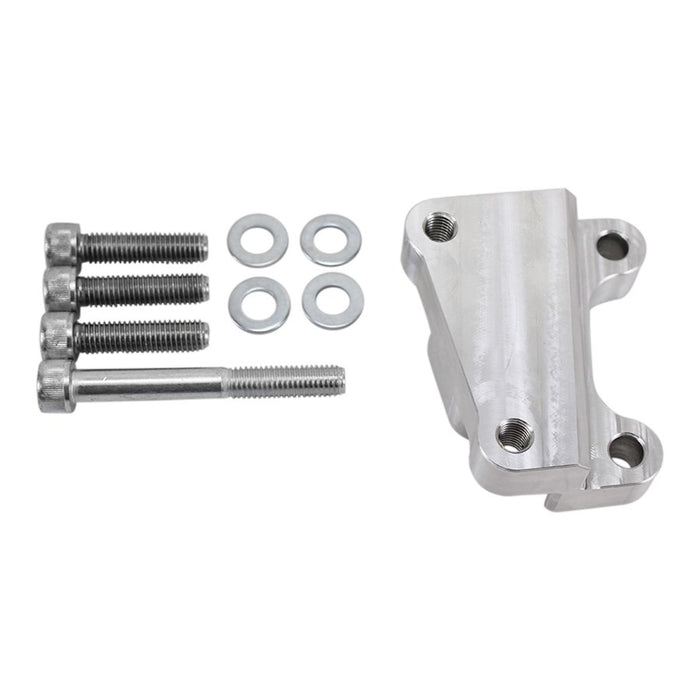 A set of TC Bros. 12.6in Front Brake Bracket 2000-07 Harley OEM RH Caliper bolts and screws for an engine mount, compatible with Harley OEM parts.