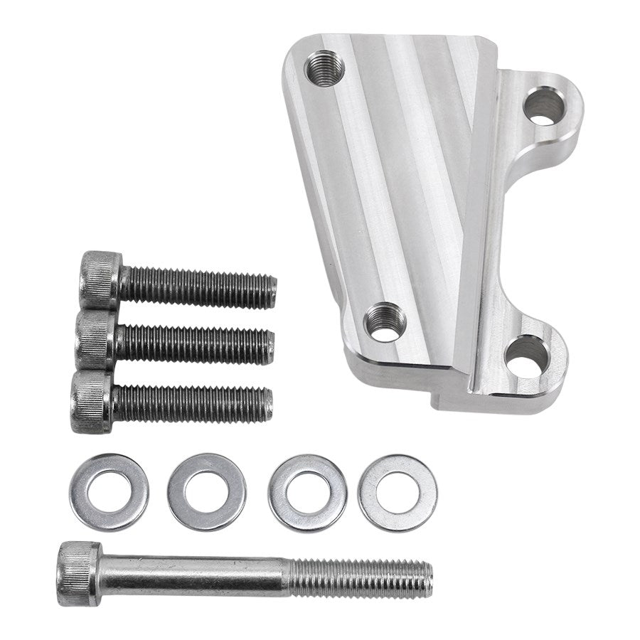A TC Bros. 12.6in Front Brake Bracket with bolts and screws perfect for Harley OEM or TC Bros.