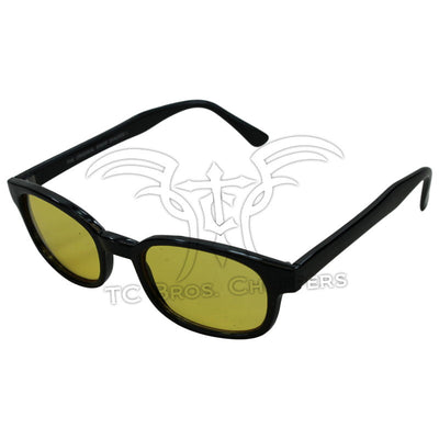 Lightweight design KD's Sunglasses-Yellow with yellow lenses.