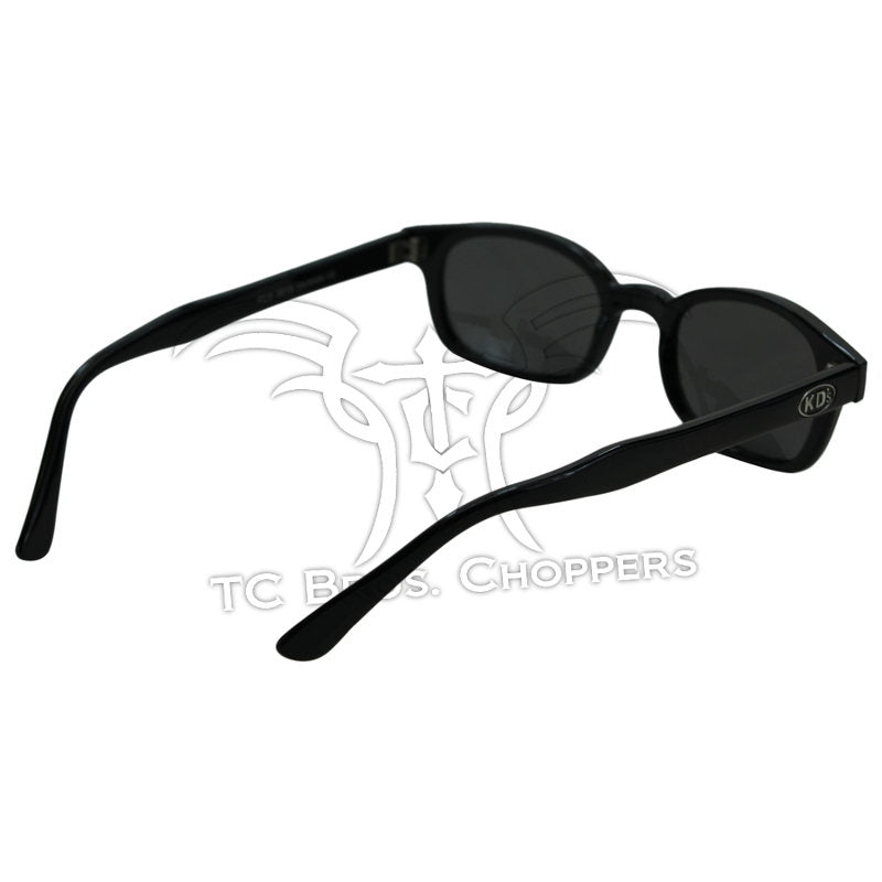 Pair of KD's Sunglasses-Smoke with smoke tinted lenses on a white background.