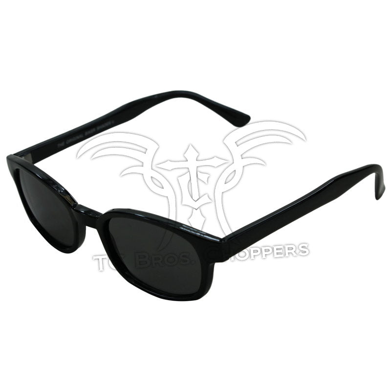 Pair of KD's Sunglasses-Smoke with smoke tinted lenses on a white background.